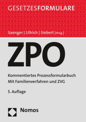 Ullrich/Siebert/Saenger, ZPO: Zivilprozessordnung